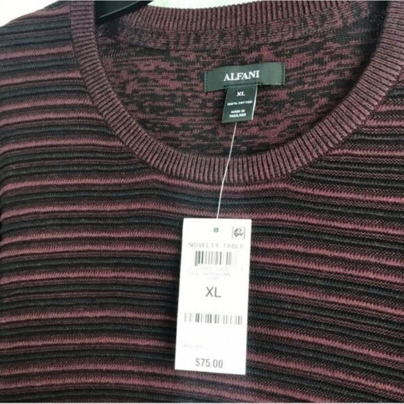 Men'S Ottoman Texture Crewneck Pullover Size XL - Picture 3 of 5